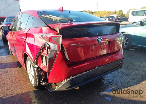 2016 Toyota Prius Three from USA, damaged, VIN JTDKARFUXG3517545